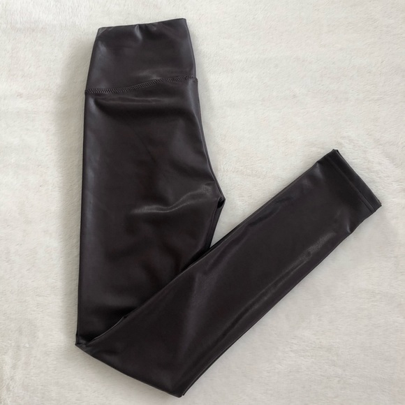 7 For All Mankind Pants - NWT Dark Purple XS Faux Leather Legging